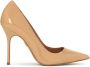 Kazar Elegante Beige Gelakte Leren Pumps Beige Dames - Thumbnail 1