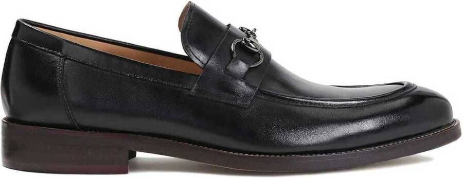 Kazar Heren elegante zwarte loafers met metalen decoratie Black Heren