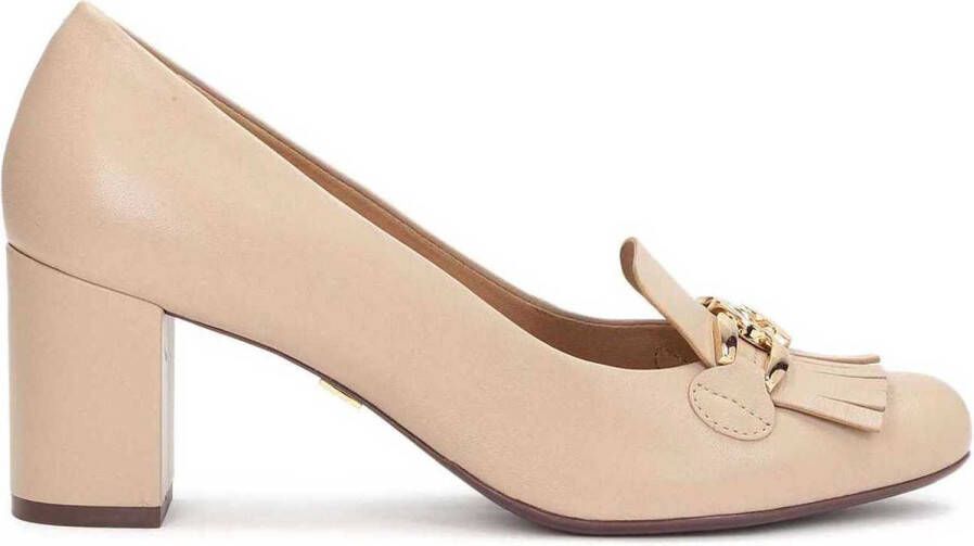 Kazar Beige stiletto pumps met kwastjes en een ketting Beige Dames