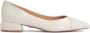 Kazar Comfortabele Leren Pumps Lage Hak White Dames - Thumbnail 1