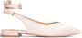 Kazar Beige stoffen pumps met een puntige neus en een open hiel Beige Dames - Thumbnail 1