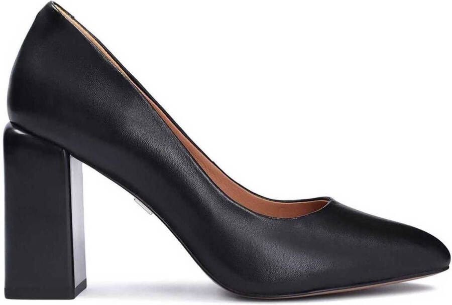 Kazar Dames tijdloze pumps op een brede hak Black Dames