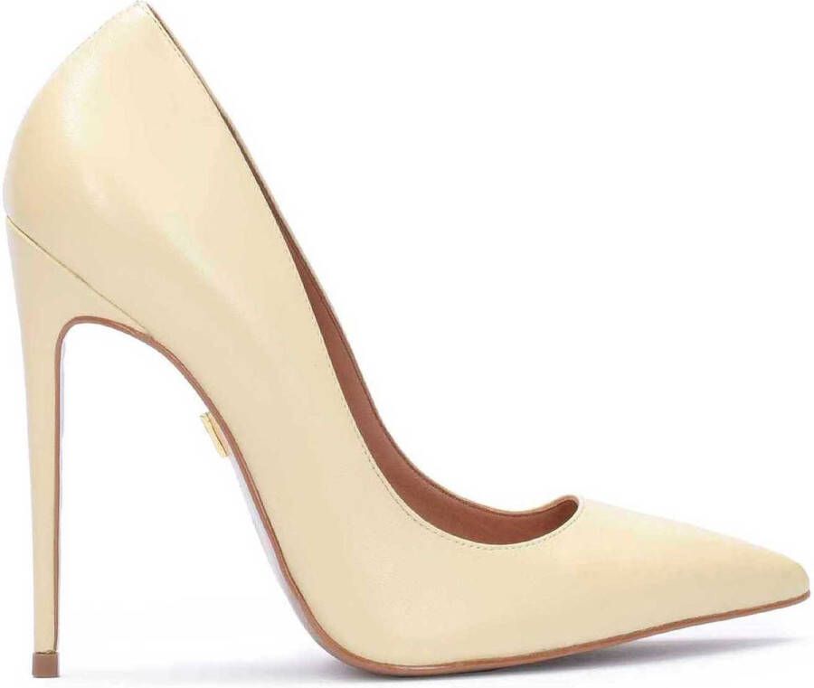 Kazar Dames lichtgele pumps op een hoge slanke hak Yellow Dames