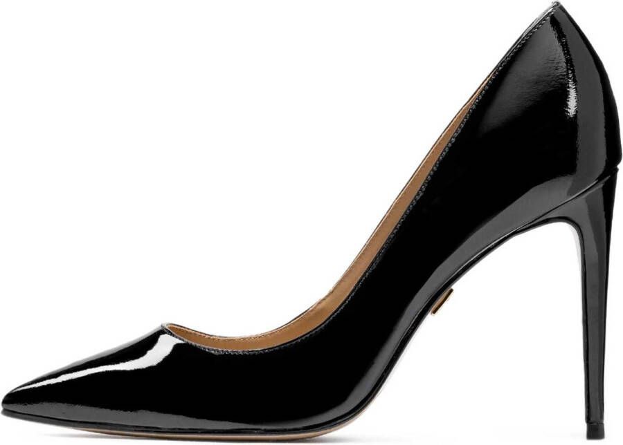 Kazar Zwarte gelakte leren stiletto's Black Dames