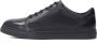 Kazar Zwarte Leren Casual Sneakers Black Heren - Thumbnail 1