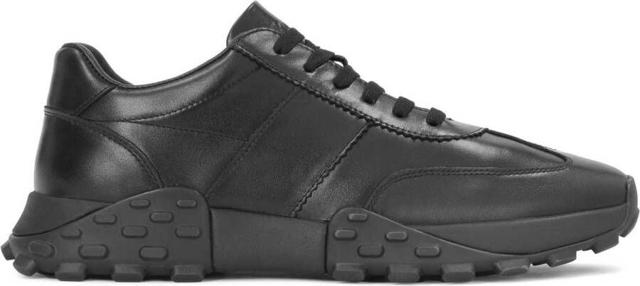 Kazar Stijlvolle Leren Sneakers Black Heren