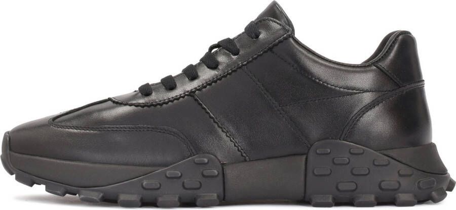 Kazar Stijlvolle Leren Sneakers Black Heren