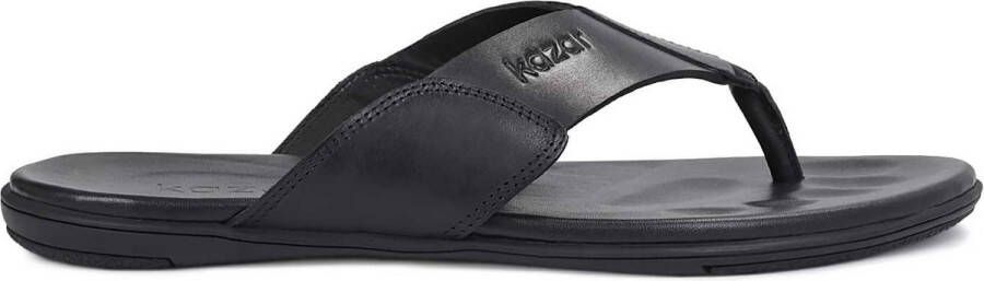 Kazar Heren slippers van zwart leer