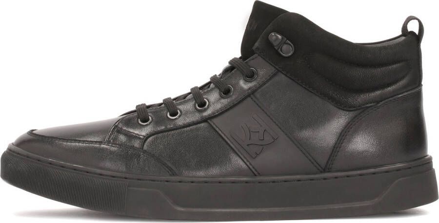 Kazar Hoge heren sneakers met vetersluiting en monogra