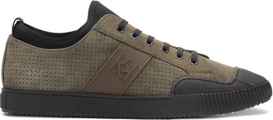 Kazar Khaki sneakersy męskie z zamszu|77940-02-22|44