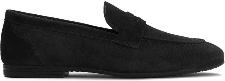 Kazar Heren klassieke zwarte suède loafers Black Heren