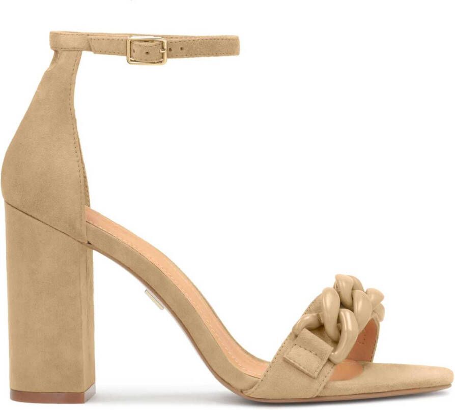 Kazar Klassieke stiletto sandalen met een ketting aan de voorkant Beige Dames