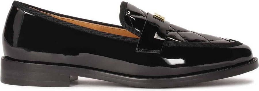 Kazar Gelakte loafers versierd met quilten Black Dames