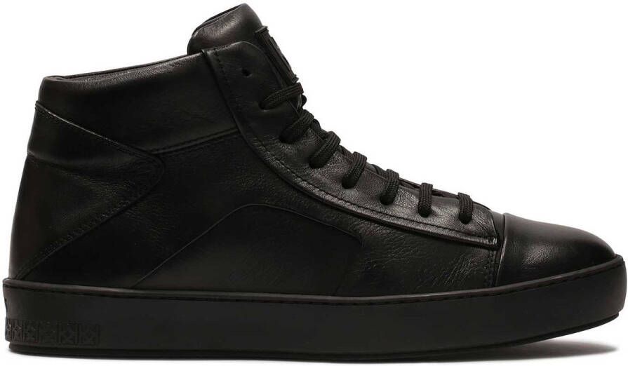 Kazar Leren enkelsneakers Black Heren