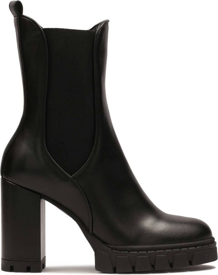 Kazar Leather heeled boots with high upper