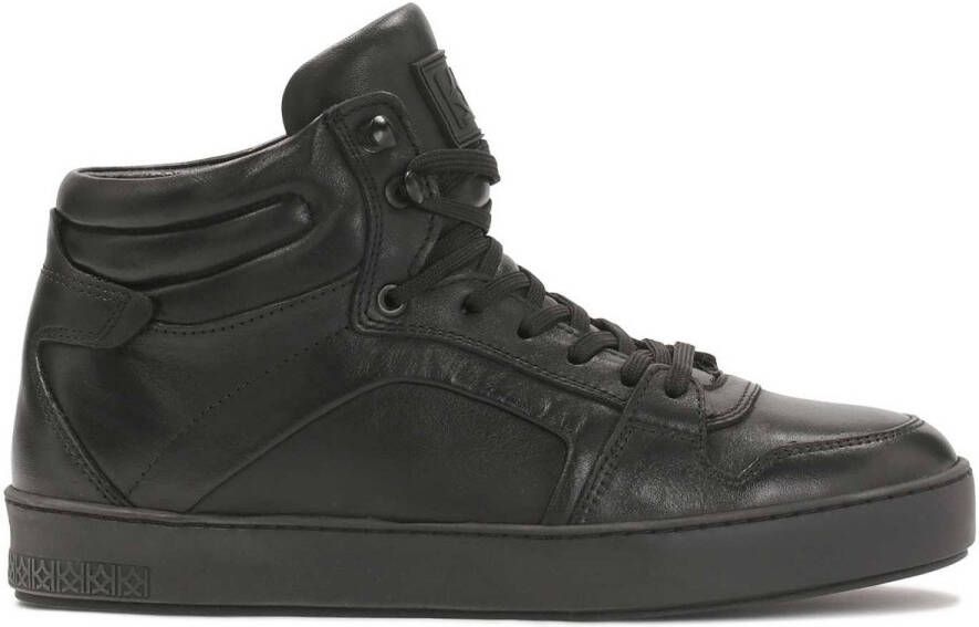 Kazar Leren sneakers met een hogere bovenkant Black Heren