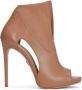 Kazar Lichtbruine peep toe enkellaarsjes met uitsparingen in de bovenkant Brown Dames - Thumbnail 1