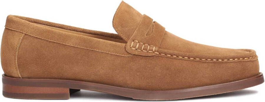 Kazar Loafers met aangenaaid decoratief riempje met uitsnijdingen Brown Heren