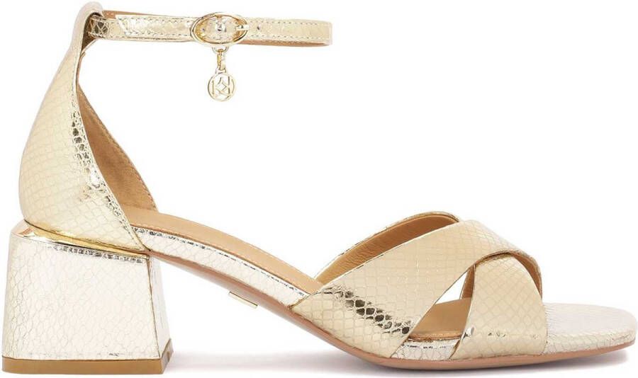 Kazar Low block heel sandals with an ankle strap