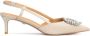 Kazar Dames luxueuze trouwdag pumps met lage hak Beige Dames - Thumbnail 1