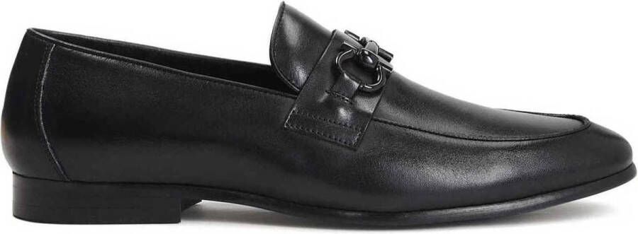 Kazar Zwarte loafers voor heren met metalen bit Black Heren