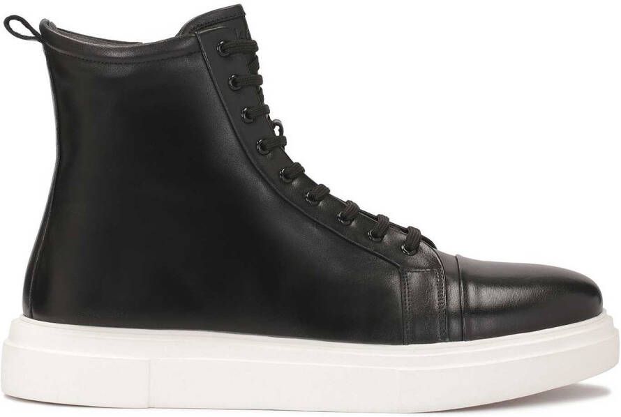 Kazar Minimalistische herensneakers met hoge schacht Black Heren