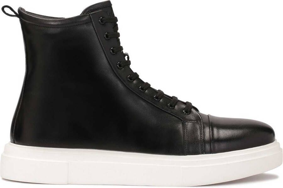 Kazar Minimalistische herensneakers met hoge schacht Black Heren