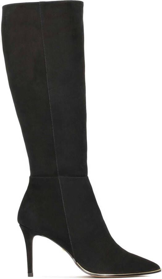 Kazar Nubuck laarzen met puntige neuzen Black Dames