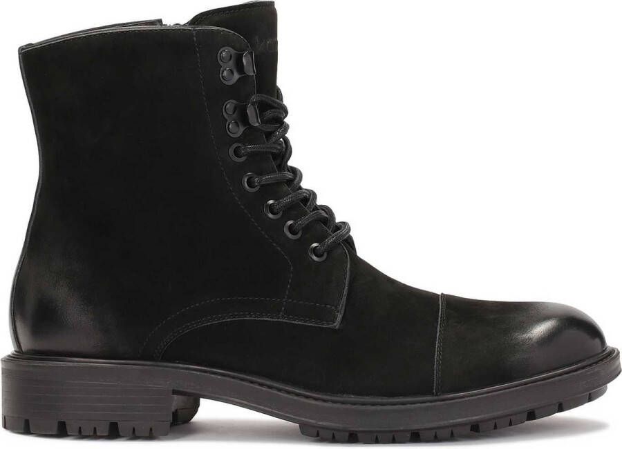 Kazar Nubuck laarzen met vastgebonden bovenkant Black Heren