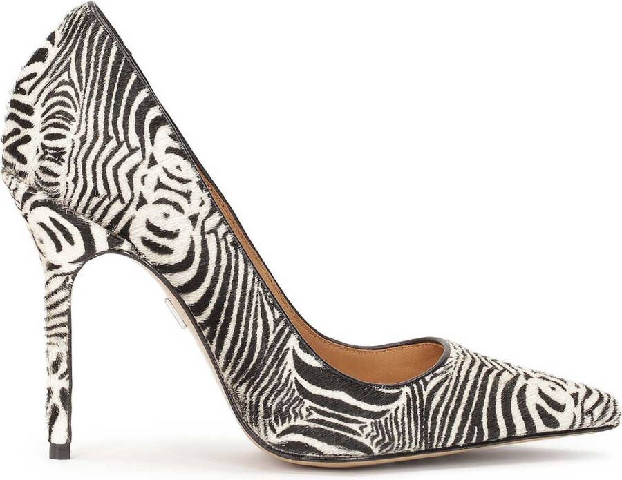 Kazar Phenomenal stilettos in animal motif covered with natural hair