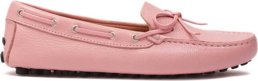 Kazar Roze leren mocassins met teenstuk Pink Dames