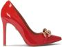 Kazar Rode lakleren stiletto's met een ketting Red Dames - Thumbnail 1