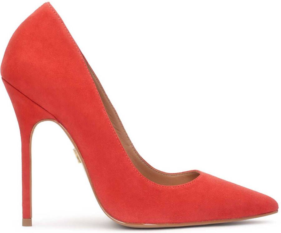 Kazar Red suede pumps