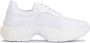 Kazar Dames witte leren sneakers met ergonomische dikke zool White Dames - Thumbnail 1