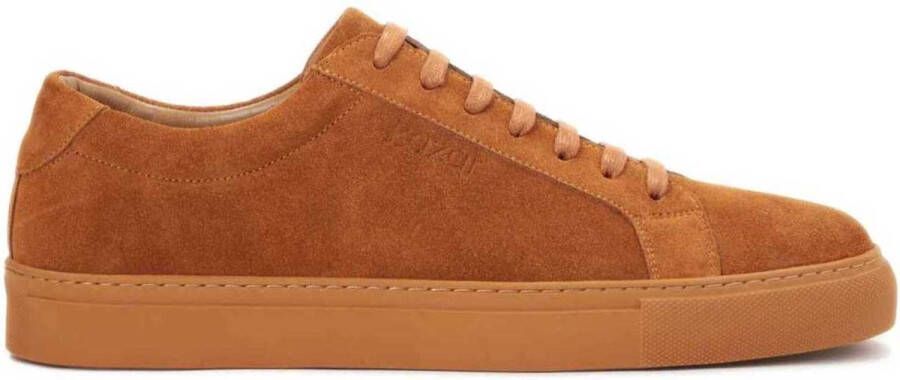 Kazar Heren stijlvolle en comfortabele suède sneakers Brown Heren