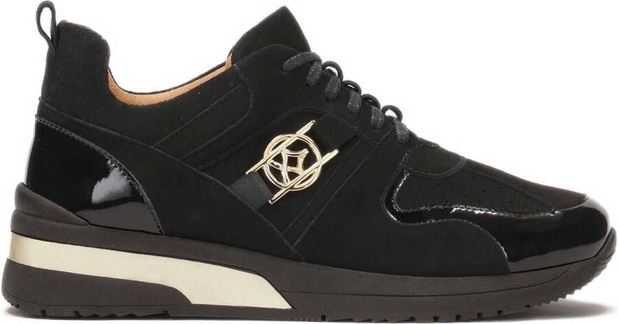 Kazar Sneakers gemaakt van gecombineerde materialen op een verhoogde zool Black Dames