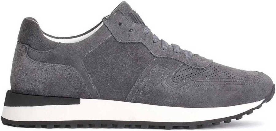 Kazar Chaussures de sport en daim gris pour hommes avec une semelle surélevée - Foto 1