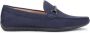 Kazar Heren stijlvolle nubuck marineblauwe mocassins met een applicatie Blue Heren - Thumbnail 1