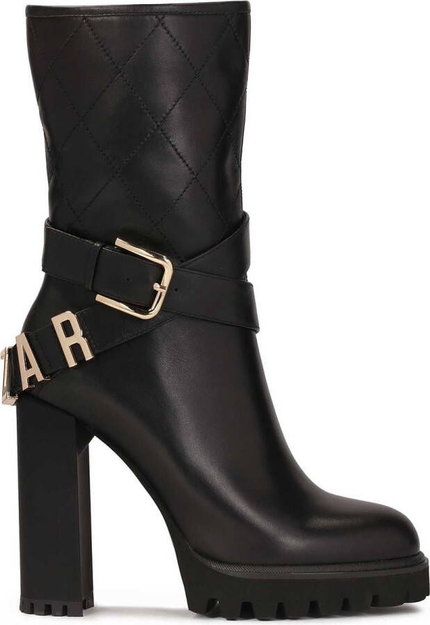 Kazar Stiletto booties met een logo band rond de bovenkant Black Dames