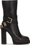 Kazar Stiletto booties met een logo band rond de bovenkant Black Dames - Thumbnail 1