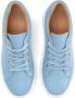 Kazar Studio Baskets pour femmes en cuir bleu avec semelle blanche - Thumbnail 3