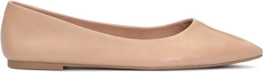 Kazar Studio Beige leren ballerina's van volnerfleer Beige Dames