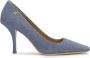 Kazar Studio Denim stiletto's met een comfortabele hak Blue Dames - Thumbnail 1