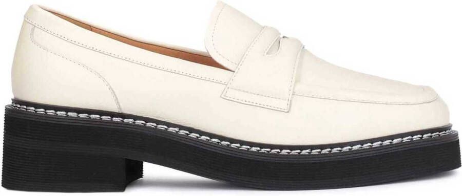 Kazar Studio Leren loafers in off-witte kleur White Dames - Foto 1