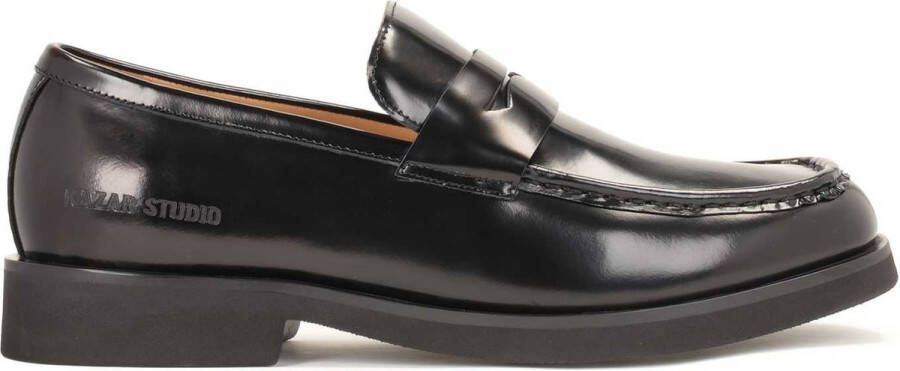 Kazar Studio Heren zwarte leren loafers Black Heren - Foto 1