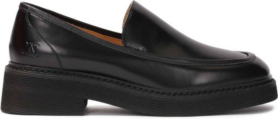 Kazar Studio Minimalistische halfschoenen op een platte zool Black Dames