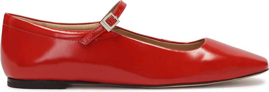 Kazar Studio Rode ballerina's met Mary Jane-stijl bandje Red Dames