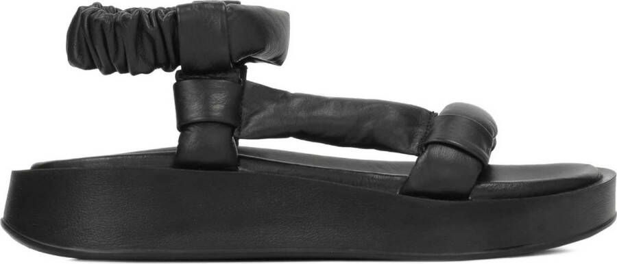 Kazar Studio Dames sportieve zwarte sandalen op een platform Black Dames - Foto 1