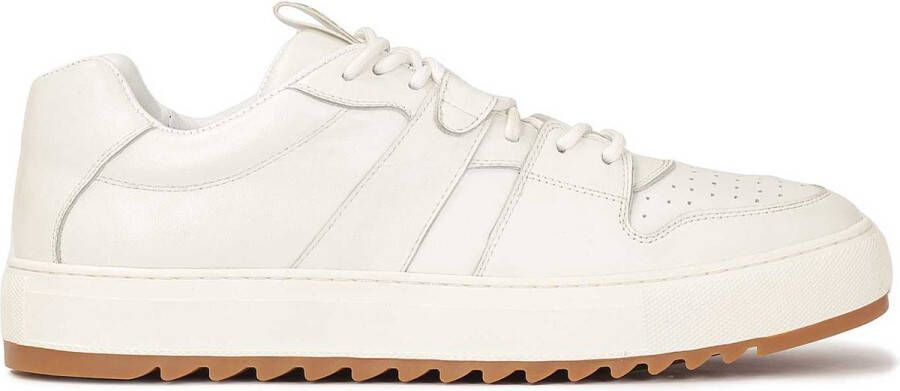 Kazar Studio Witte urban herensneakers met profielzool