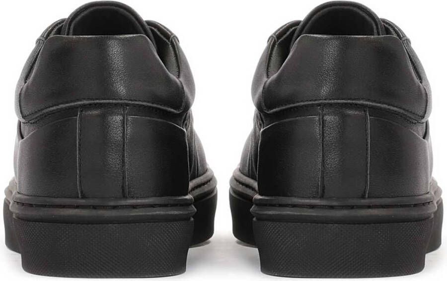 Kazar Studio Zwarte vetersneakers voor mannen in stedelijke stijl Black Heren